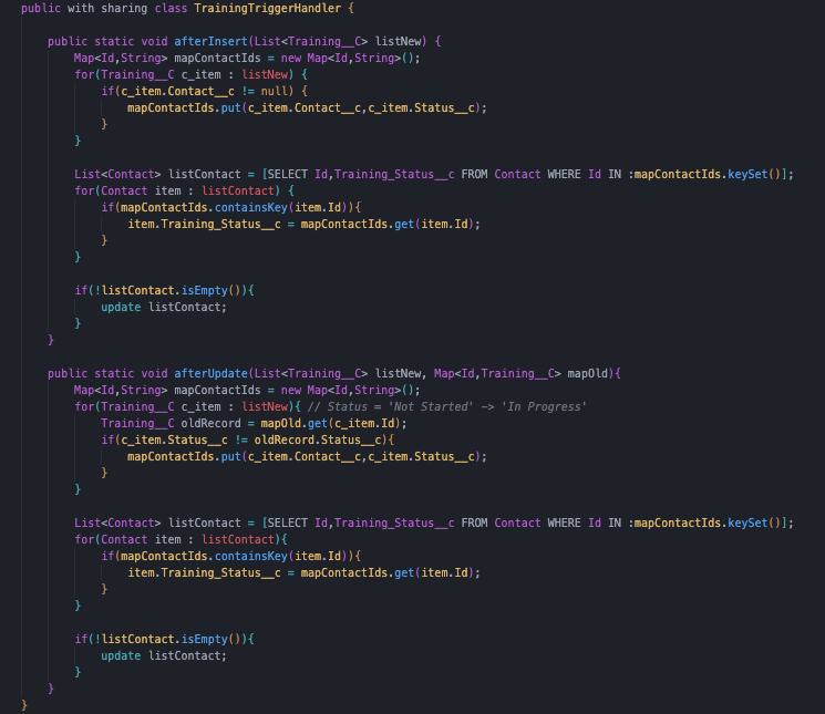 Salesforce Training Management System screenshot 2
